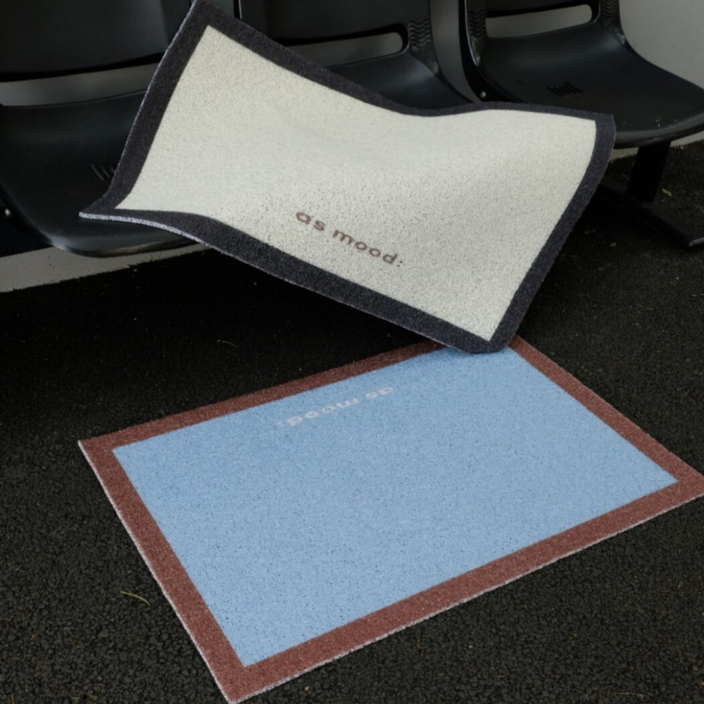 Retro Color Block PVC Coil Doormat
