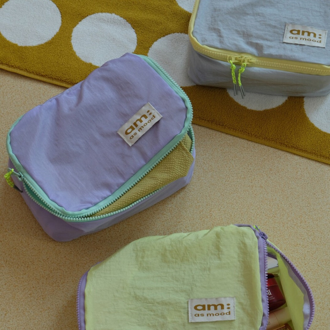 Color Block Travel Luggage Organizer Bags for Suitcases