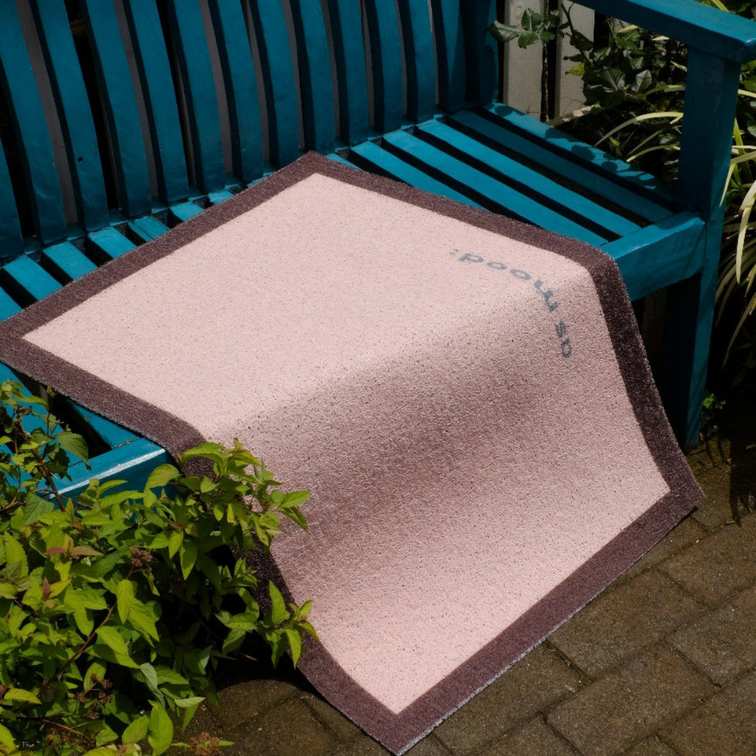 Retro Color Block PVC Coil Doormat