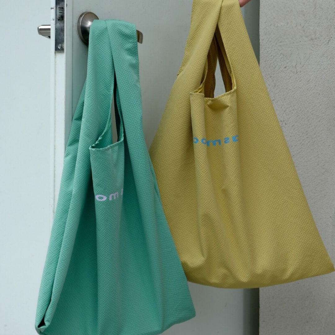 Colorful Foldable Reusable Shopping Bag - Yellow