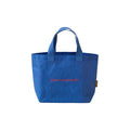 Colorful Waterproof Woven Tote Bag - Blue