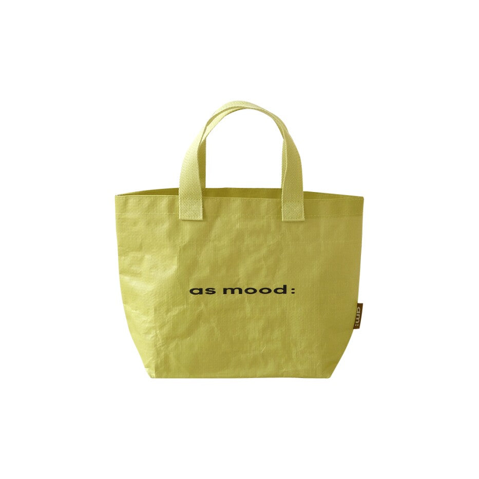 Colorful Waterproof Woven Tote Bag - Yellow