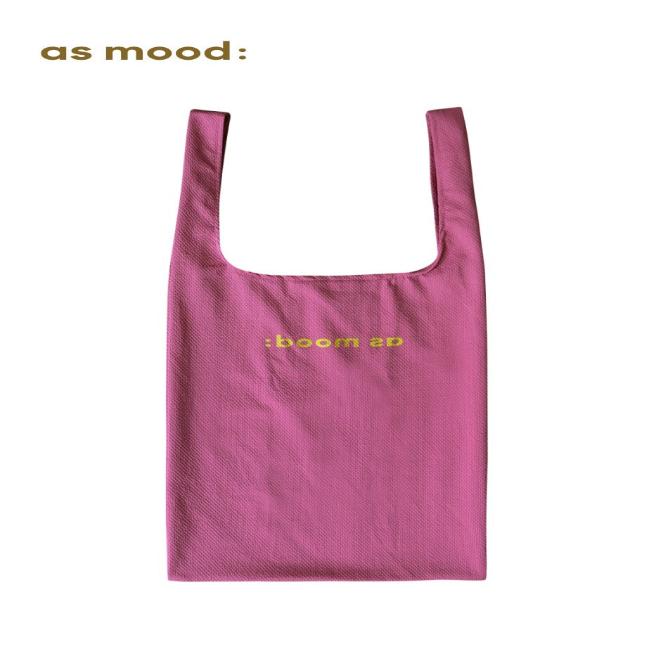 Colorful Foldable Reusable Shopping Bag - Pink