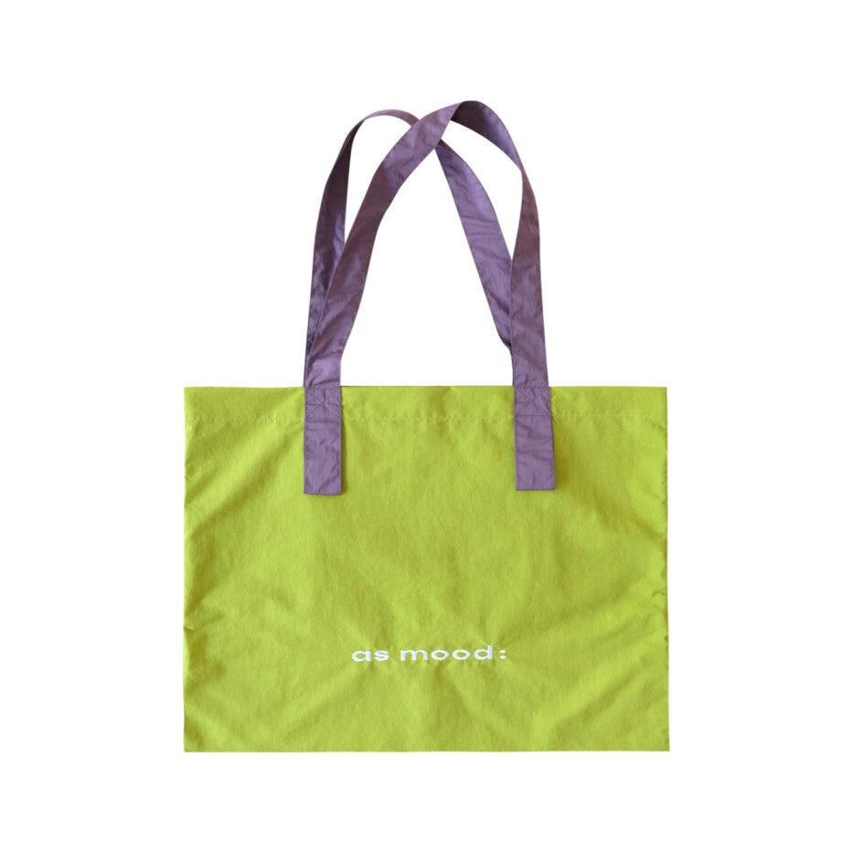 Colorful Nylon Tote Bag - Orange